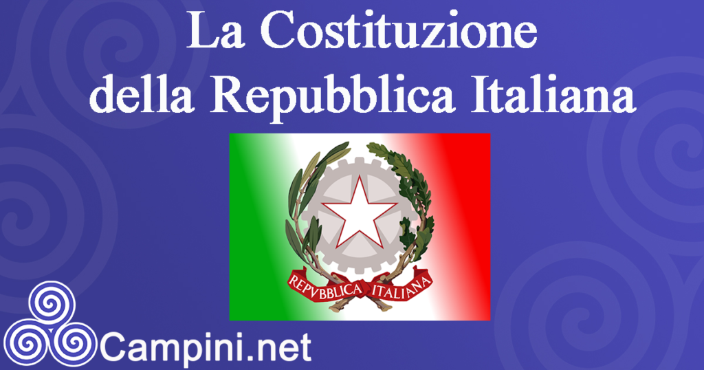 La Costituzione della Repubblica Italiana 