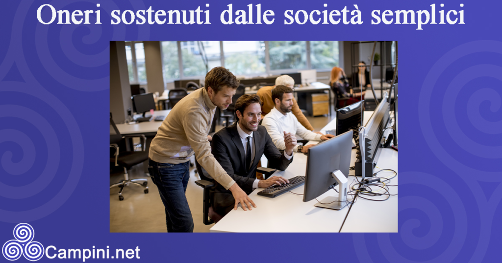 Oneri sostenuti dalle società semplici