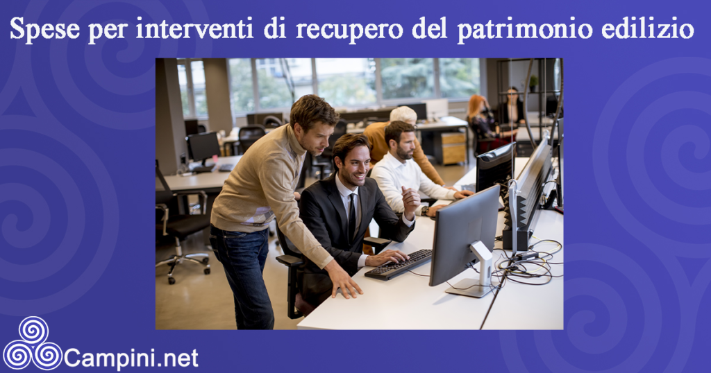 Spese per interventi di recupero del patrimonio edilizio 