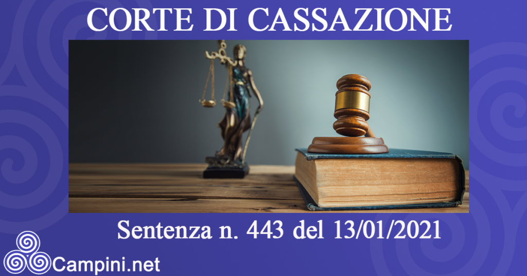 Sentenza n. 443 del 13/01/2021