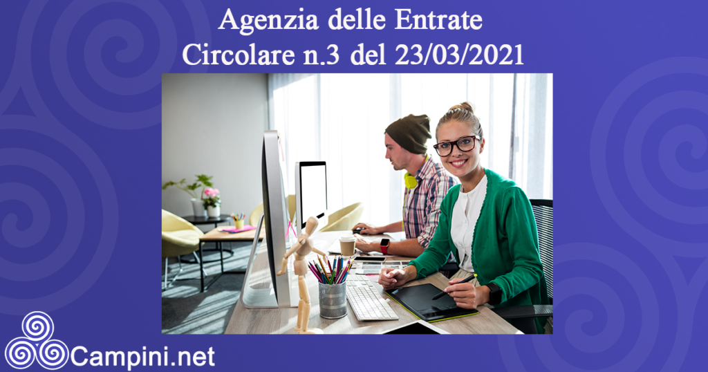 Agenzia delle Entrate Circolare n.3 del 23/03/2021
